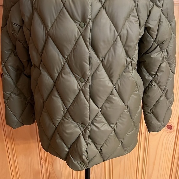 Moncler Olive Green Quilted Down Jacket Sz-0 - Picture 3 of 15